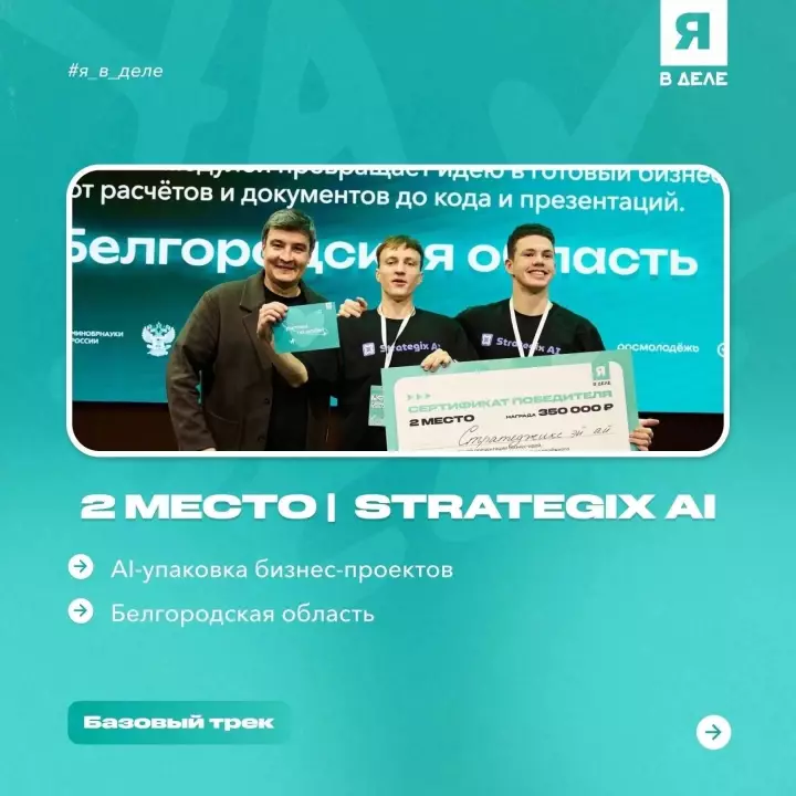 Победа студентов во Всероссийской образовательной программе развития молодёжного предпринимательства «Я в деле»