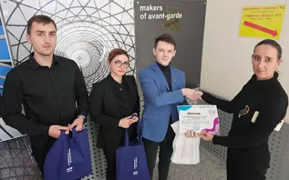 Вручение диплома и памятных призов команде «Горняк»